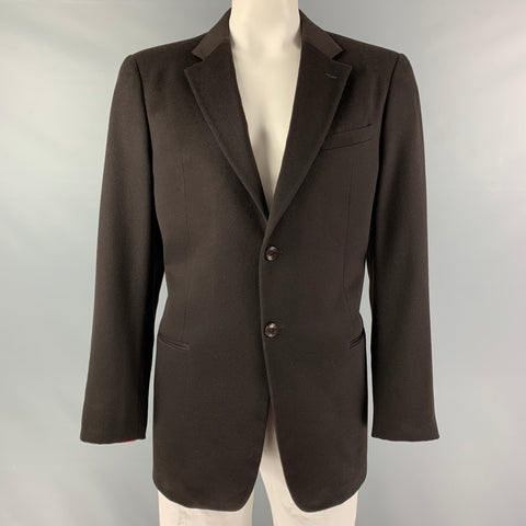 ARMANI COLLEZIONI Chest Size 44 Brown Cashmere Single breasted Sport Coat