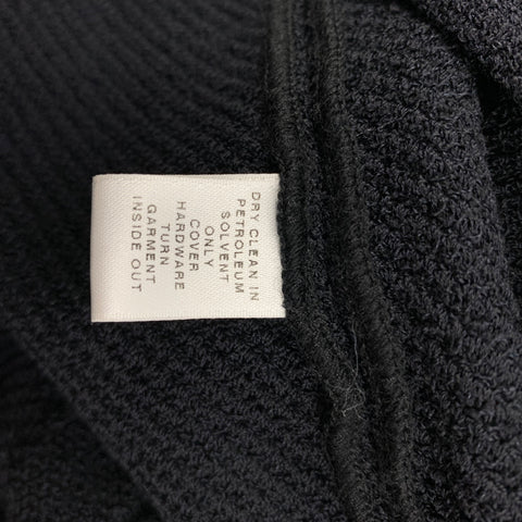 BRIONI Size M Black Knit Aplique Sleeveless Below Knee Dress