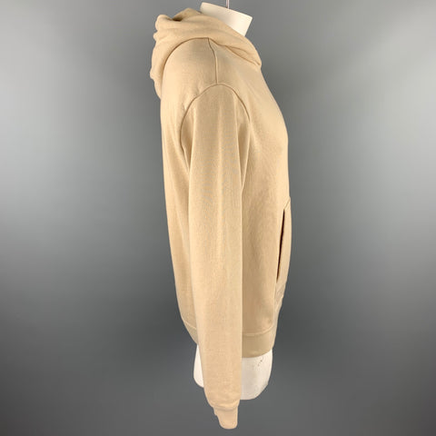 JOHN ELLIOTT Size M Khaki Cotton Blend Hooded Sweatshirt