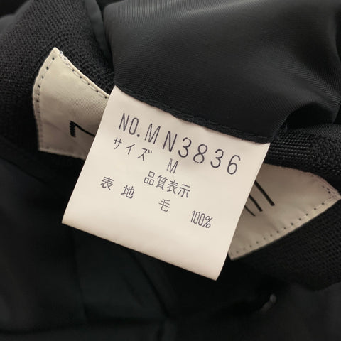 MONSIEUR NICOLE Size M Black Silver Window Pane Double Breasted Sport Coat