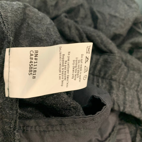 MICHAEL KORS Size 4 Grey Virgin Wool Blend Wrinkled Elastic Cuffs Casual Pants