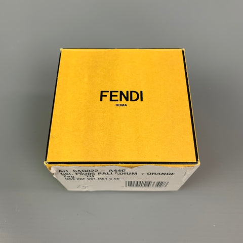 FENDI Silver & Orange Crystal Single Earring
