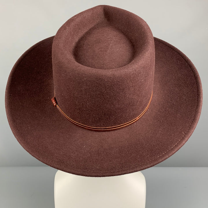 WYETH Size 57 Brown Wool Felt Hat