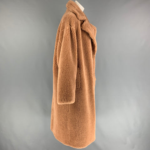 STAND STUDIO Taille L Manteau Maria en fausse fourrure beige