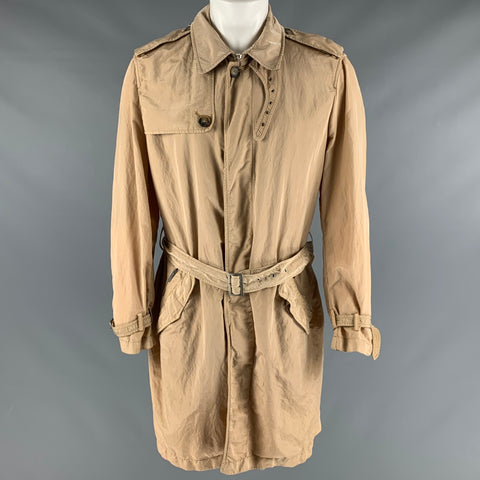 BURBERRY LONDON Taille M Trench-coat ceinturé en nylon beige