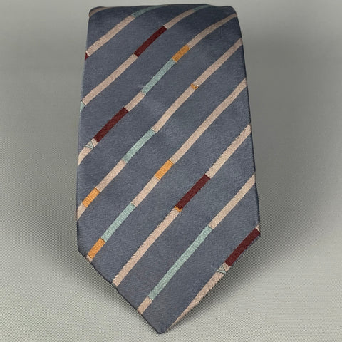 LOUIS VUITTON Multi-Color Diagonal Stripe Silk Neck Tie