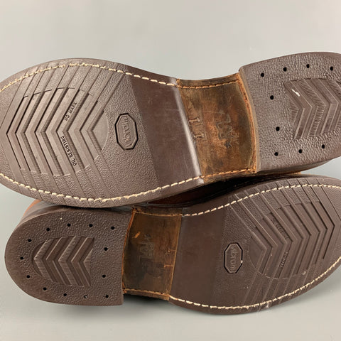 RRL par RALPH LAUREN Taille 11 Bottes en cuir antique beige