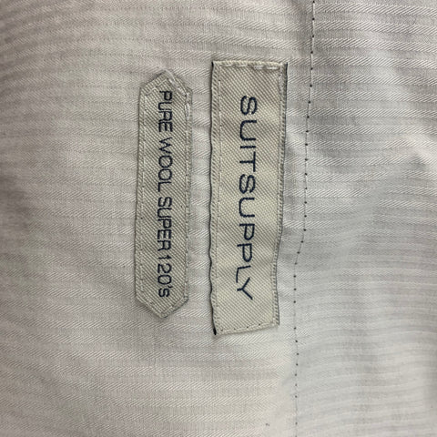 SUIT SUPPLY Size 36 Light Gray Wool Notch Lapel Suit