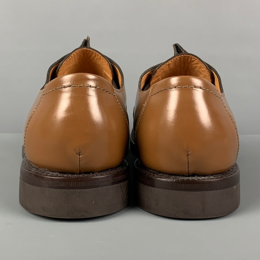 JIL SANDER x RAF SIMONS Size 11 Tan Leather Laceless Dress Shoes