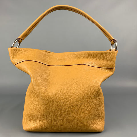 PRADA Beige Pebble Grain Leather Shoulder Bag