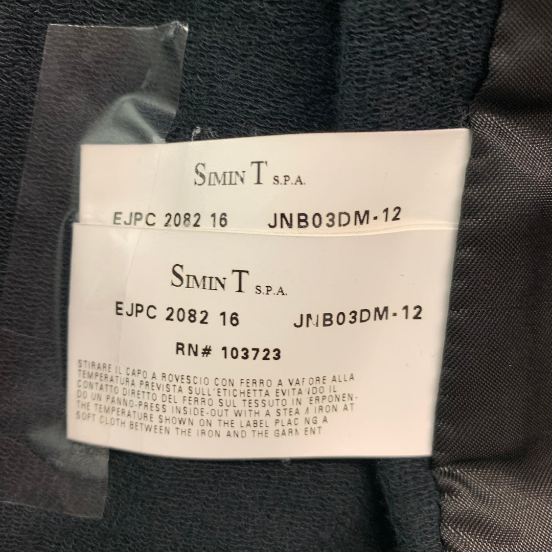 EMPORIO ARMANI Chaqueta Trucker de algodón y piel de oveja negra Talla M