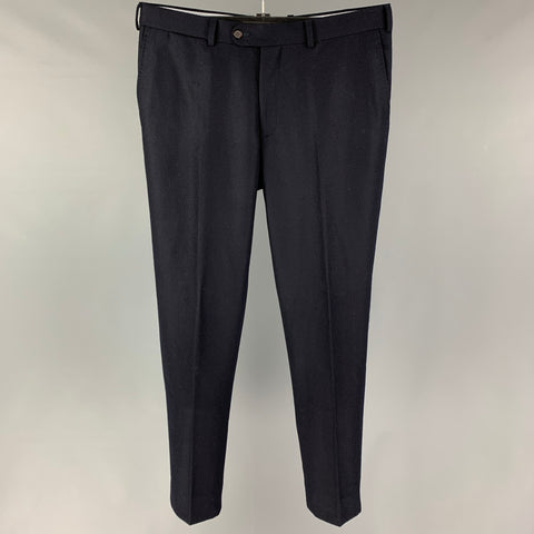 SUITSUPPLY Size 34 Navy Wool Zip Fly Dress Pants