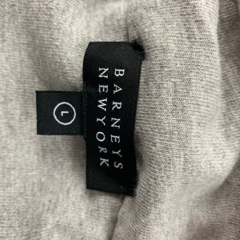 BARNEY'S NEW YORK Size L Grey Cotton Modal Sweatshirt