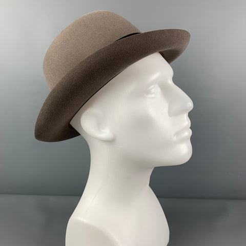 BORSALINO Grey Black Felt Hat