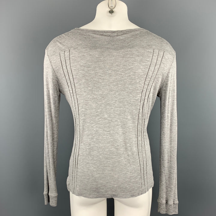 VERSACE JEANS COUTURE Size M Gray Modal Scoop Neck Pullover