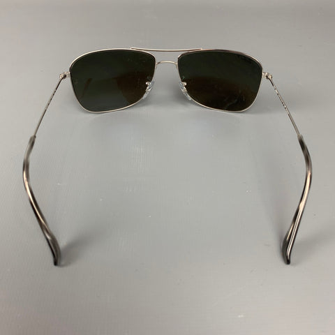 RAY-BAN Silver Metal Chromance Aviator Sunglasses
