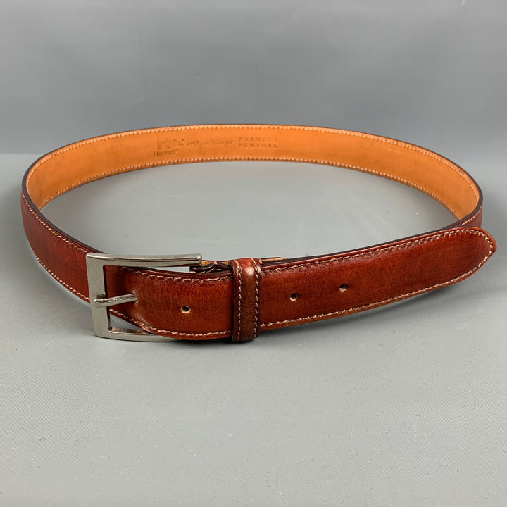 HARRIS DAL Size 36 Brown Cognac Leather Belt