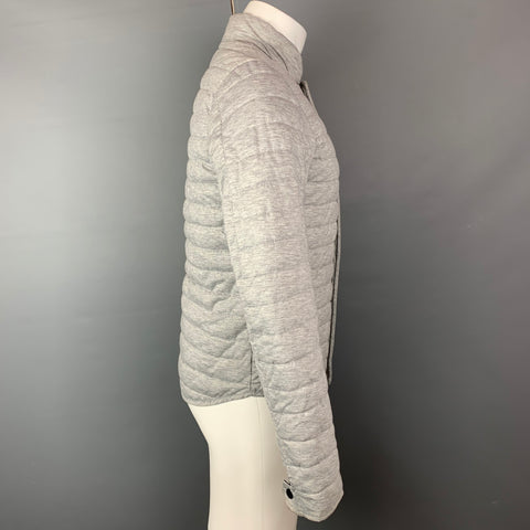 SCOTCH AND SODA Chaqueta fácil de usar Talla S Gris Acolchada Mezcla De Poliéster Chaqueta Con Cremallera Y Broches