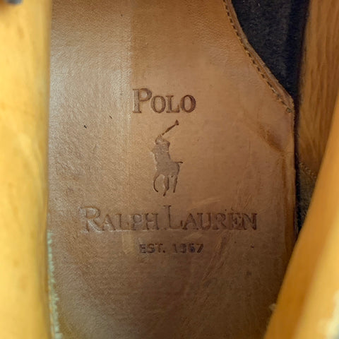 POLO by RALPH LAUREN Size 10.5 Brown Suede Lace Up Boots