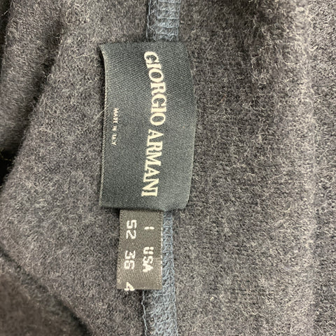 GIORGIO ARMANI Size L Gray Wool Mock Neck Sweater