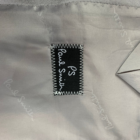 PS by PAUL SMITH The Westbourne Size 36 Silver Wool Peak Lapel Suit