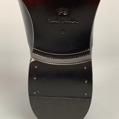 PS by PAUL SMITH Size 9 Black Leather Cap Toe Lace Up Shoes