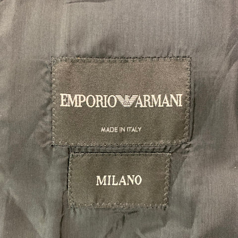 EMPORIO ARMANI Taille 38 Manteau de sport en laine et élasthanne uni anthracite