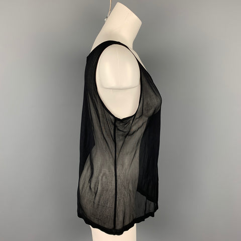 CALVIN KLEIN COLLECTION Taille M Débardeur en viscose en maille noire