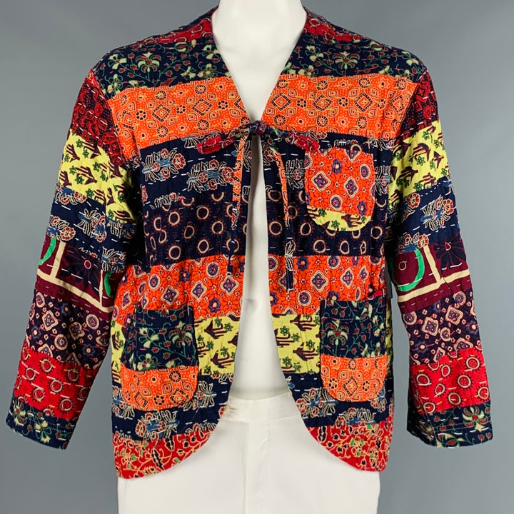 ENGINEERED GARMENTS Size L Multi-Color Mixed Patterns Cotton Jacket
