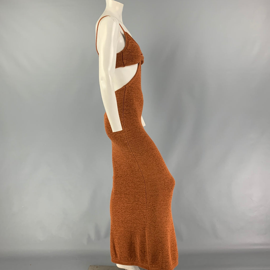 CULT GAIA Size S Rust Cotton Polyester Serita Knit Dress