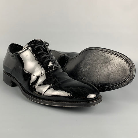 ALLEN EDMONDS Size 10 Black Leather La Scala Lace Up Shoes