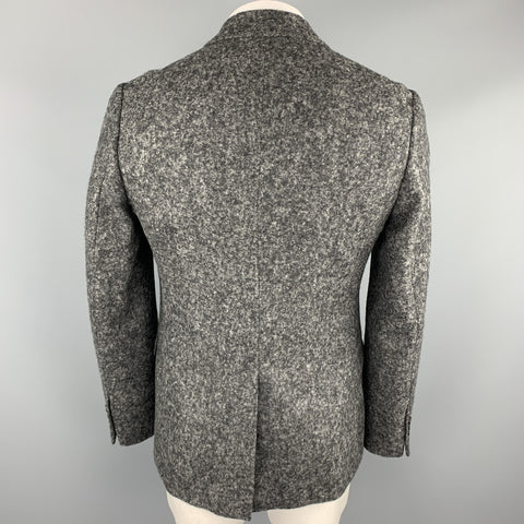 DOLCE & GABBANA Size 40 Grey Heather Alpaca / Nylon Sport Coat
