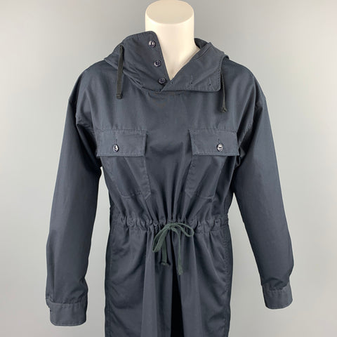 ENGINEERED GARMENTS Taille S Robe chemise noire en polyester/coton