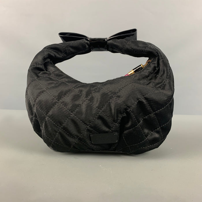 MOSCHINO Black Quilted Mini Handbag & Leather Goods