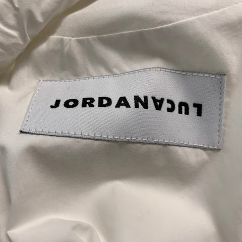 JORDANLUCA Camisa Manga Larga Arnés Algodón Acolchado Blanco Talla L