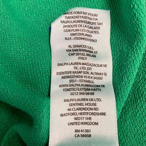POLO by RALPH LAUREN Size M Green Cotton Short Sleeve Polo