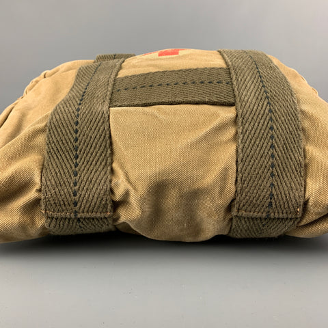 POLO by RALPH LAUREN Limited Edition Utility Equipment Khaki & Olive Red Cross Canvas Cross Body Bag
