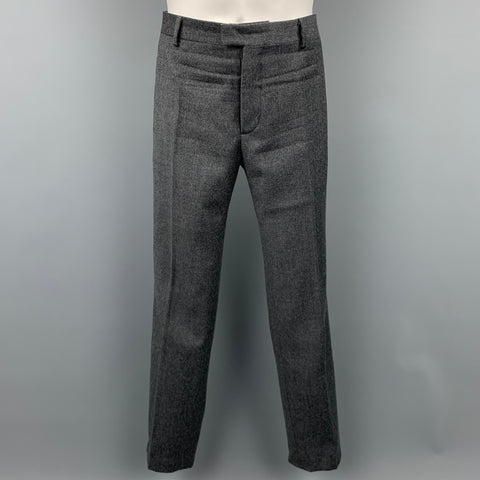 CoSTUME NATIONAL Size 38 R Dark Gray Wool Peak Lapel Suit