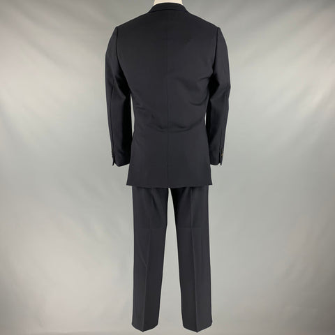 PAUL SMITH Size 38 Navy Wool Notch Lapel Suit
