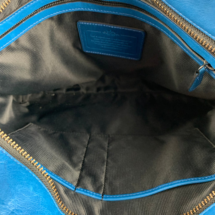 COACH Blue Leather Cross Body Bag