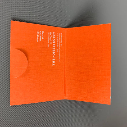 HERON PRESTON Silver Tone Orange Dip Dye Bracelet
