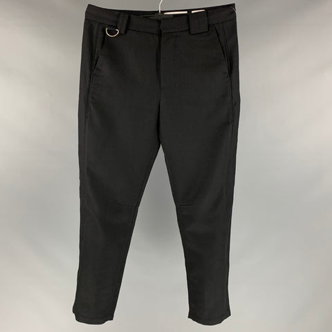 CH. Taille 31 Pantalon décontracté noir avec cordon de serrage