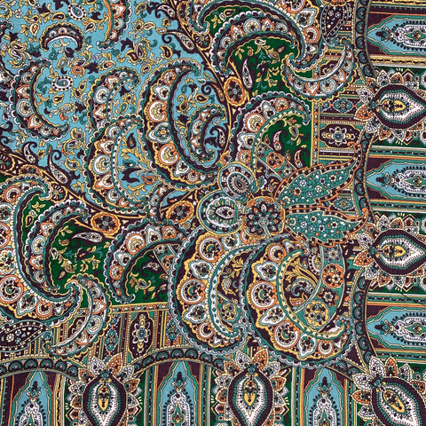 NO NAME Multi-Color Paisley Wool Oversized Scarf