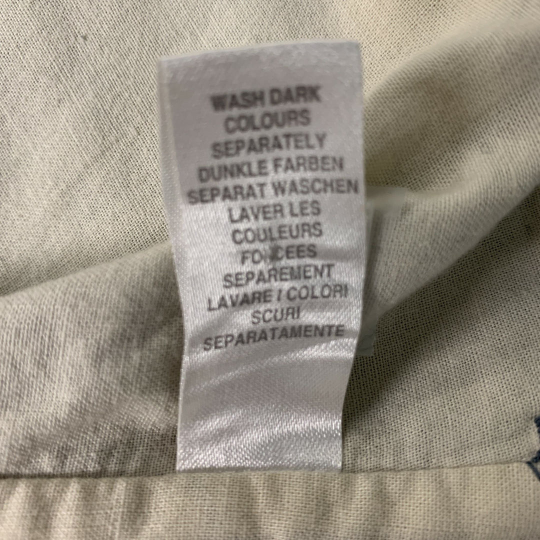 PAUL SMITH Size L Blue Solid Cotton Buttoned Vest