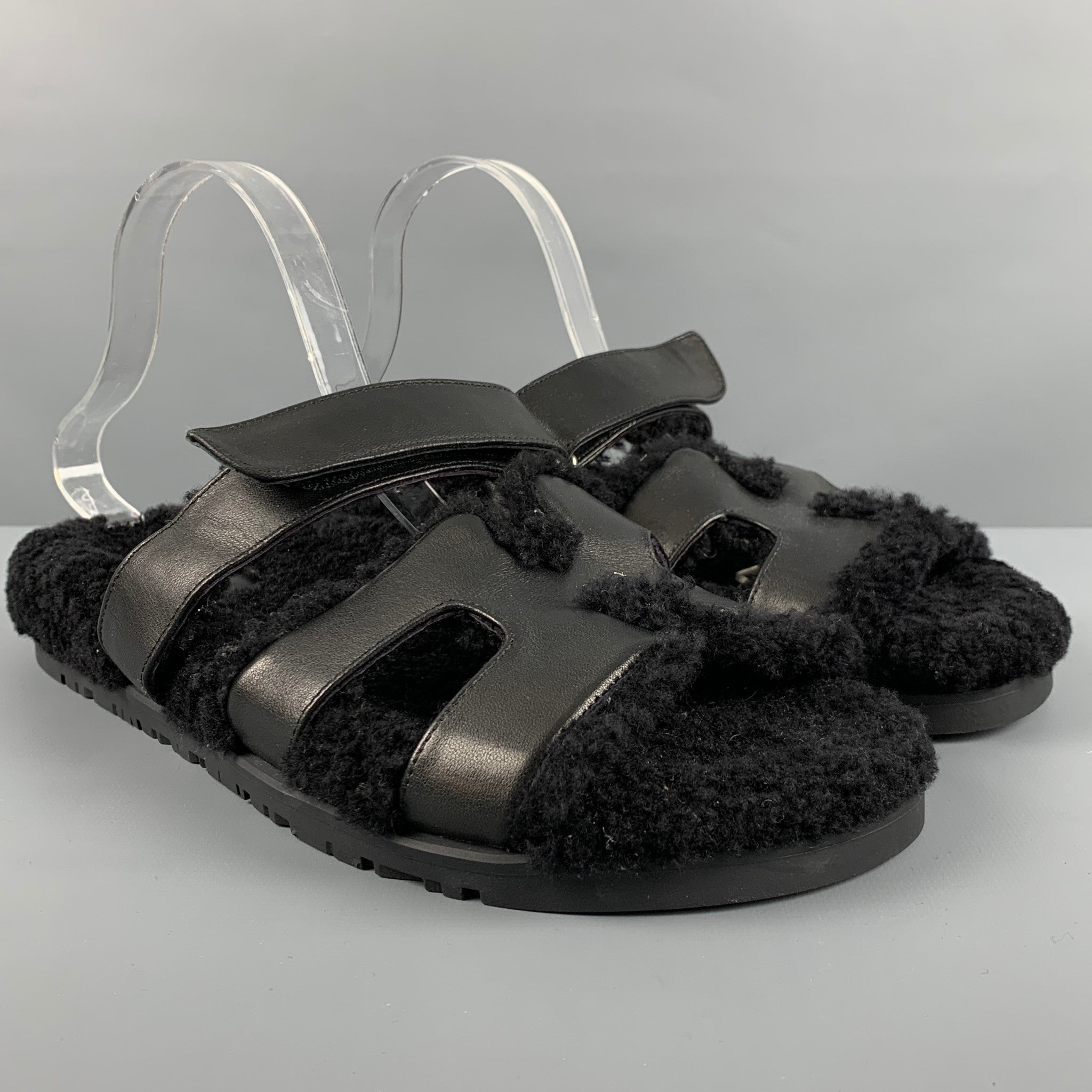 Hermes velcro discount sandals