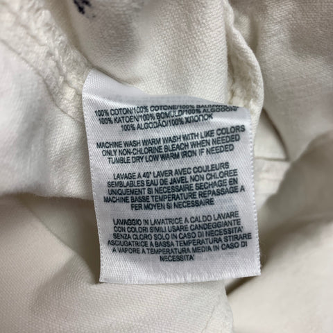 RRL by RALPH LAUREN Size 32 Off White Cotton Casual Pants