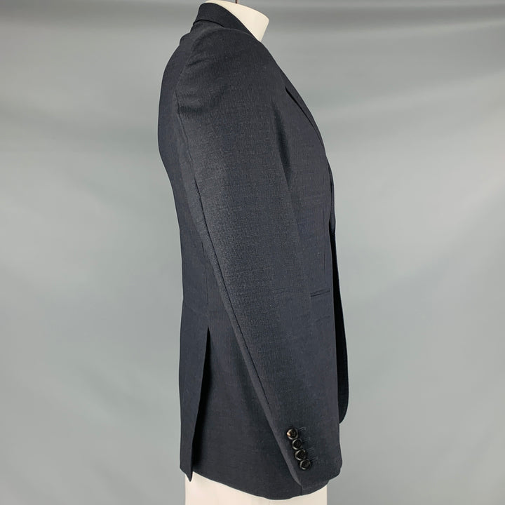 BURBERRY PRORSUM Size 42 Grey Textured Virgin Wool Sport Coat