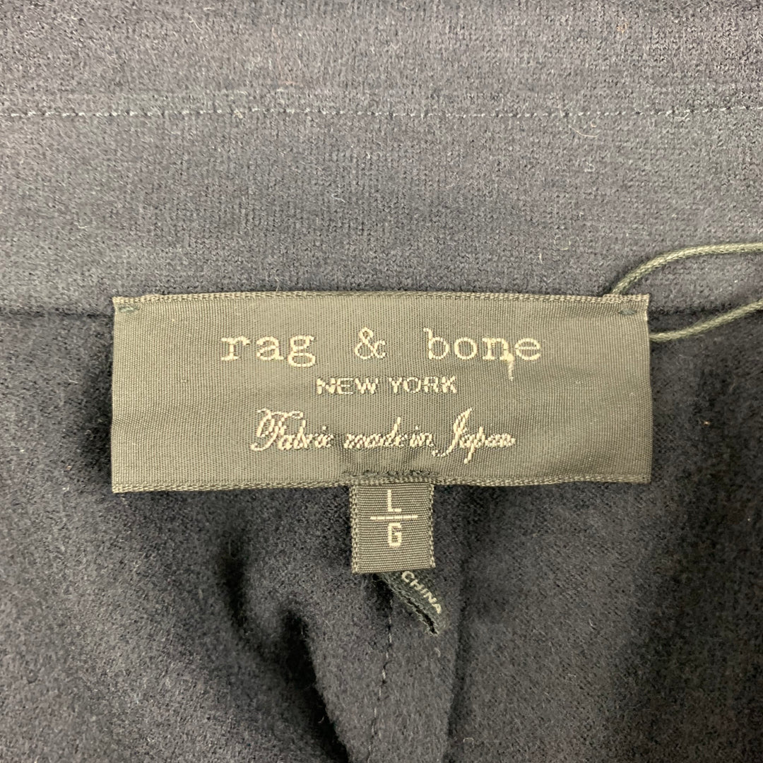 RAG & BONE Size L Black Wool Buttoned Jacket