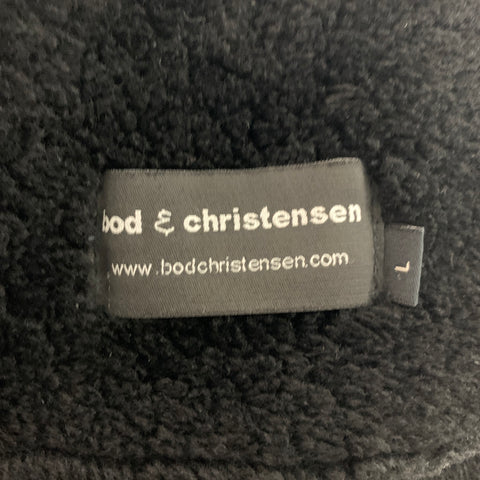 BOD & CHRISTENSEN Size L Black Zip Up Jacket