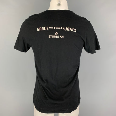CONTINENTAL Size M Black Cotton GRACE JONES @ STUDIO 54 T-shirt